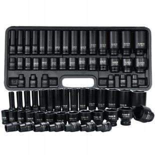 Набір ударних торцевих головок 1/2" 8-32 мм 35 шт Back Tools B13311
