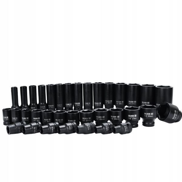 Набор ударных торцевых головок 1/2" 8-32 мм 35 шт Back Tools B13311