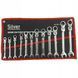 Ключи с трещоткой на шарнире 8-19 mm 12эл. Silver SK-012-03