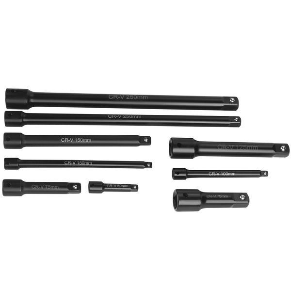 Набір подовжувачів ударного типу, 9 предметів, 1/4" 3/8" 1/2" KD12532