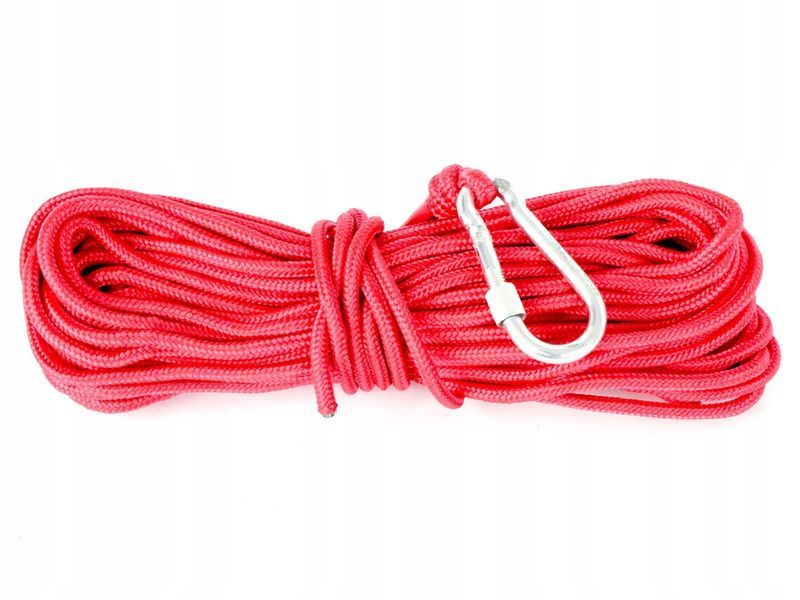 Магнит неодимовый 350кг с ручкой + веревка 20 м Kraft&Dele KD10419