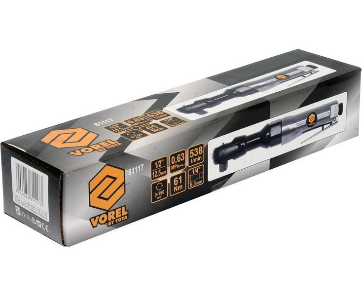 Тріскачка пневматична 1/2&Prime; 61 Нм Vorel 81117