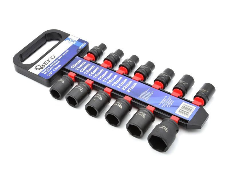 Набор ударных головок 1/2" 10-27мм Geko G10514