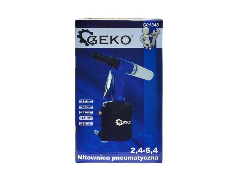 Пневматичний заклепочник 2,4 - 6,4 мм GEKO G01348