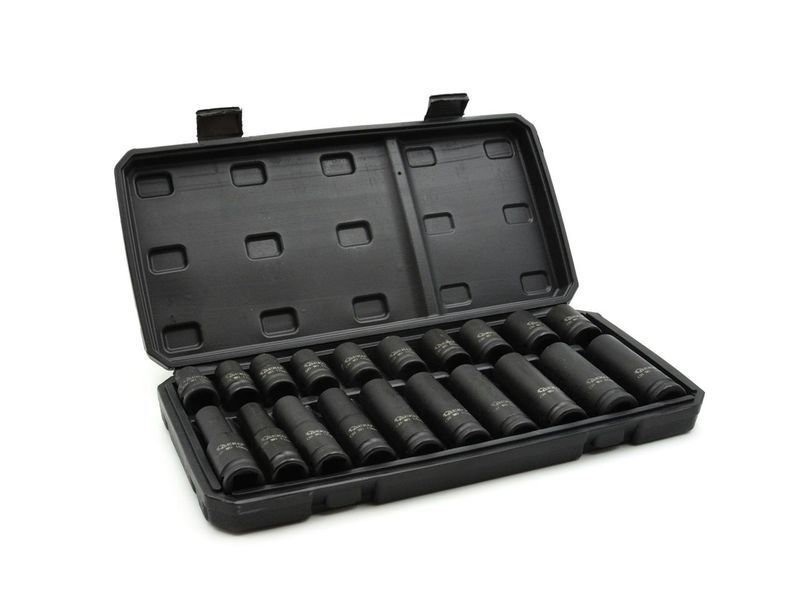 Набор длинных и коротких ударных головок 1/2" 10-19 мм G10517