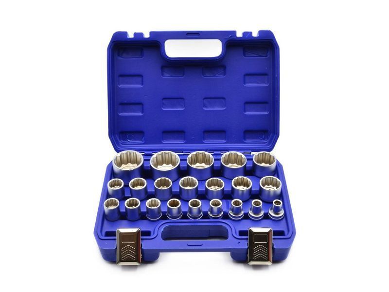 Набор 12-гранных головок с профилем Gear Lock 8-36мм 21 шт WAG G13547