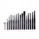 Набір кернерів/зубил/пробійників 28 од Kraft&Dele KD10097