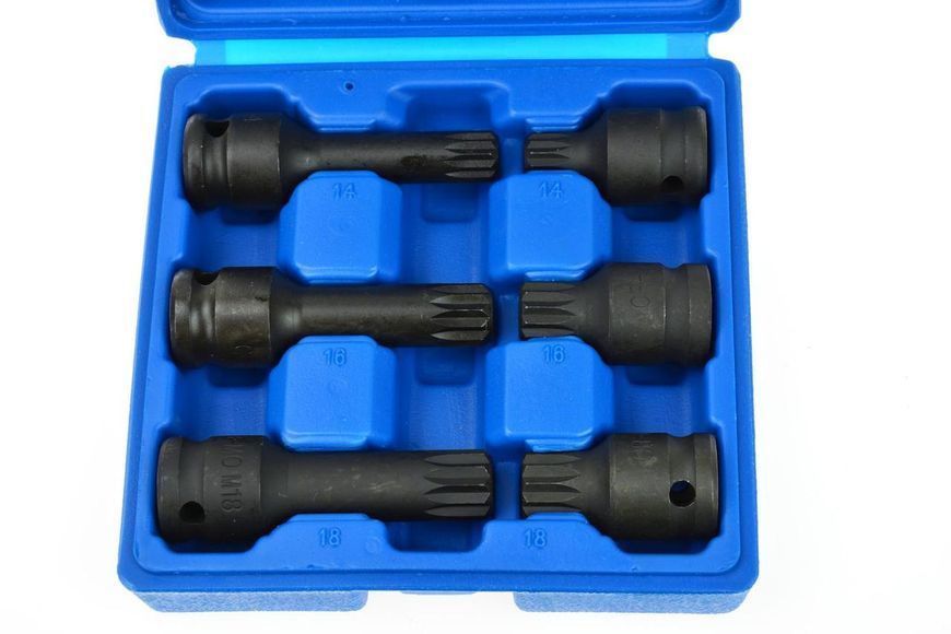Набір ударних біт Spline 1/2" M14-M18 VAG Geko G10515