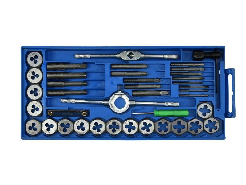 Набор метчиков и плашек М3-М12 40 шт Keltin K01501