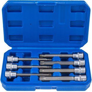 Набір довгих біт впресованих в головку TORX T25-T60 (CrV) 7 од. Vorfal V08404