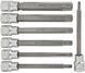 Набір довгих біт впресованих в головку TORX T25-T60 (CrV) 7 од. Vorfal V08404