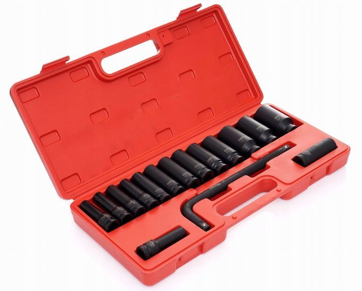 Набор ударных головок 1/2" 10-32 мм 16 шт + вороток KD11755