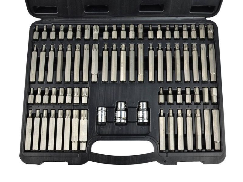 Набор шестигранных ключей 75эл. TORX SPLINE RIBE Geko 10036 Польша