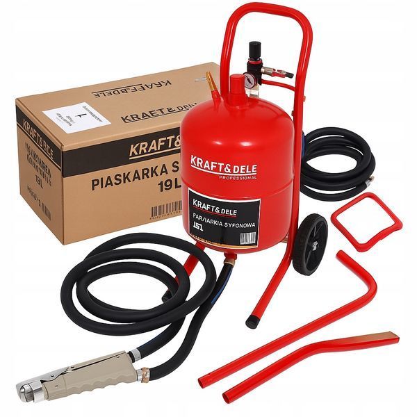 Піскоструминний апарат 19 л + аксесуари Kraft&Dele KD5879
